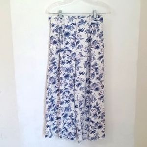 Abercrombie & Fitch Linen Blend Wide Leg Pants Size M